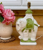 Mid Century Italian Ceramic Elephant Table Lamp, Large Bedside Lamp, Animal Shape Quirky Lighting, Hollywood Regency Style, Maximalist Decor