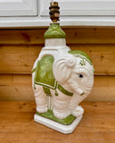 Mid Century Italian Ceramic Elephant Table Lamp, Large Bedside Lamp, Animal Shape Quirky Lighting, Hollywood Regency Style, Maximalist Decor