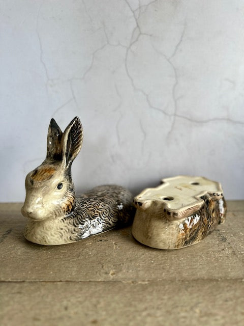 Michel Caugant Rabbit Vintage Michel Caugant Rabbit Terrine | French Ceramic Hare – Pebble ...
