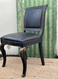 Traditional French Decorative Style Office Chair, Leather Style Dining Chair, Bedroom Furniture,