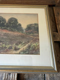Water Colour Landscape Painting, Original Signed Art, Framed Artwork, Woodland Forest, Classic English Art, Gallery Wall Decor