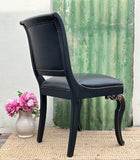 Traditional French Decorative Style Office Chair, Leather Style Dining Chair, Bedroom Furniture,