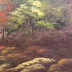 Vintage Landscape Painting Oil On Board, Original Signed Art, Gallery Wall Art, Beautiful Mountains With Vibrant Green And Brown, Scenic Art