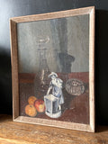 Vintage Kitchen Still Life Oil Painting, On Canvas, Fruit, Kitchen Art, Original,  Hanging Wall Art, Gallery Wall