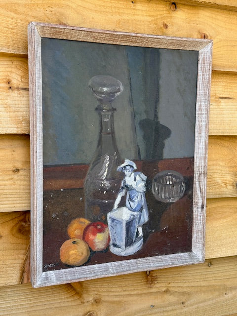 Vintage Kitchen Still Life Oil Painting, On Canvas, Fruit, Kitchen Art, Original,  Hanging Wall Art, Gallery Wall