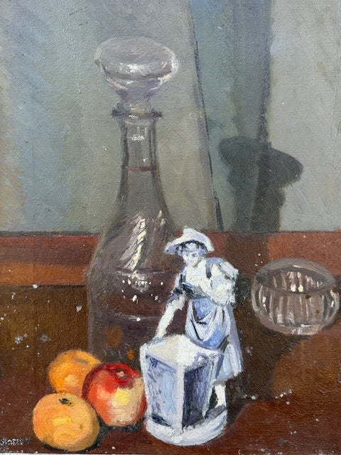 Vintage Kitchen Still Life Oil Painting, On Canvas, Fruit, Kitchen Art, Original,  Hanging Wall Art, Gallery Wall