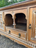 Antique Carved Oak Sideboard, Buffet, French Country, Farmhouse Style Decor, Dining Room, Living Room, Hall Console, Kitchen Dresser