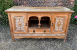 Antique Carved Oak Sideboard, Buffet, French Country, Farmhouse Style Decor, Dining Room, Living Room, Hall Console, Kitchen Dresser