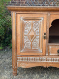 Antique Carved Oak Sideboard, Buffet, French Country, Farmhouse Style Decor, Dining Room, Living Room, Hall Console, Kitchen Dresser