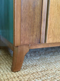 Mid Century Lebus Oak Gentleman's Wardrobe | Compact Single Wardrobe | Compact Oak Bedroom Storage