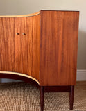 Danish Style Mid Century Modern Corner Drinks Cabinet, Home Bar, Small Sideboard, Retro Storage Cupboard, Media Unit, Scandi Decor, Dining Room, Living Room Furniture