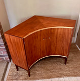 Danish Style Mid Century Modern Corner Drinks Cabinet, Home Bar, Small Sideboard, Retro Storage Cupboard, Media Unit, Scandi Decor, Dining Room, Living Room Furniture