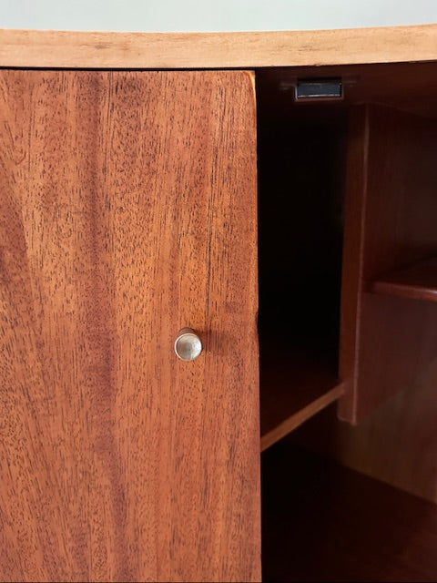 Danish Style Mid Century Modern Corner Drinks Cabinet, Home Bar, Small Sideboard, Retro Storage Cupboard, Media Unit, Scandi Decor, Dining Room, Living Room Furniture