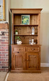 Vintage Pine Dresser Base With Open Shelving | English Country Kitchen Cupboard Storage | Dining Room | Kitchen Dresser | Traditional English Country Furniture