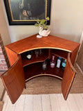 Danish Style Mid Century Modern Corner Drinks Cabinet, Home Bar, Small Sideboard, Retro Storage Cupboard, Media Unit, Scandi Decor, Dining Room, Living Room Furniture