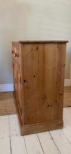 Vintage Pine Dresser Base With Open Shelving | English Country Kitchen Cupboard Storage | Dining Room | Kitchen Dresser | Traditional English Country Furniture