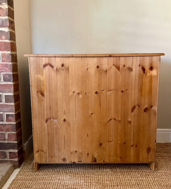 Vintage Pine Dresser Base With Open Shelving | English Country Kitchen Cupboard Storage | Dining Room | Kitchen Dresser | Traditional English Country Furniture