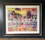 Large Framed Harbour Scene | Oversized Coastal Wall Art | Professionally Framed