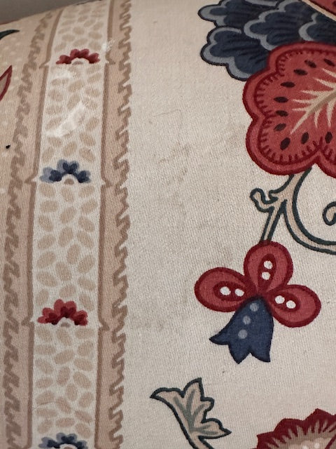 Vintage Floral Fabric Wingback Chair, Fireside, Reading Nook, Occasional Chair, Living Room, Bedroom, Bathroom, Hall