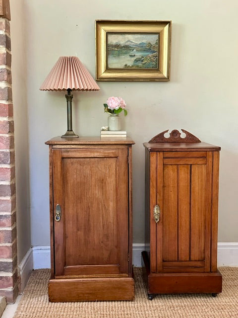 Antique Bedside Cabinet | Sofa End Table | Hall Cabinet | Small Cupboard