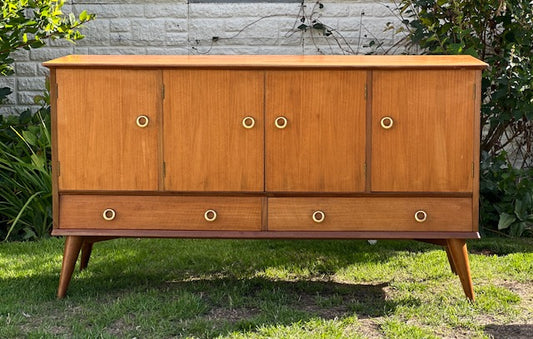 Mid Century Large Sideboard, Retro Drinks, Cocktail Cabinet, TV, Media Unit, Dining Room Storage, Living Room Decor, Mid Century Modern