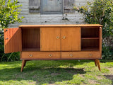 Mid Century Large Sideboard, Retro Drinks, Cocktail Cabinet, TV, Media Unit, Dining Room Storage, Living Room Decor, Mid Century Modern