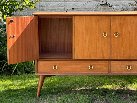 Mid Century Large Sideboard, Retro Drinks, Cocktail Cabinet, TV, Media Unit, Dining Room Storage, Living Room Decor, Mid Century Modern