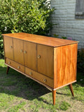 Mid Century Large Sideboard, Retro Drinks, Cocktail Cabinet, TV, Media Unit, Dining Room Storage, Living Room Decor, Mid Century Modern