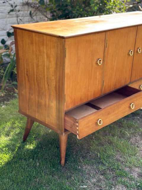 Mid Century Large Sideboard, Retro Drinks, Cocktail Cabinet, TV, Media Unit, Dining Room Storage, Living Room Decor, Mid Century Modern