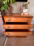 Mid Century Stag Cantata Chest Of Drawers, Tall Boy, Bedroom Furniture, Hall Console, Hall Storage, Danish, Scandi Decor
