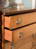 Mid Century Stag Cantata Chest Of Drawers, Tall Boy, Bedroom Furniture, Hall Console, Hall Storage, Danish, Scandi Decor