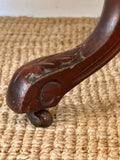 Antique Mahogany Pedestal Occasional Table, Country Hall Table