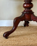 Antique Mahogany Pedestal Occasional Table, Country Hall Table