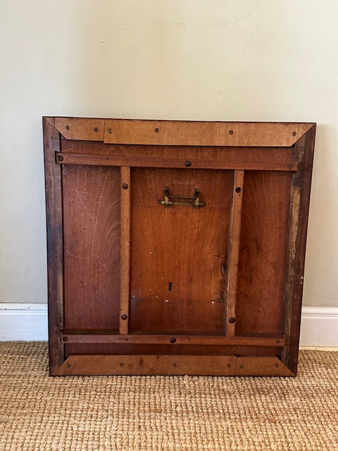 Antique Mahogany Pedestal Occasional Table, Country Hall Table