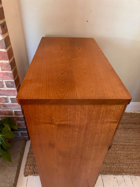 Mid Century Stag Cantata Chest Of Drawers, Tall Boy, Bedroom Furniture, Hall Console, Hall Storage, Danish, Scandi Decor