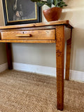 Vintage Mid Century Two Drawer Desk, Teachers Desk