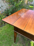 Antique Regency Style Mahogany Writing Table, Desk, Hall Console, Drop Leaf, Extendable Library Table, Sofa Console Table, Study, Living Room Furniture, Occasional Table, English Country Home Style Decor