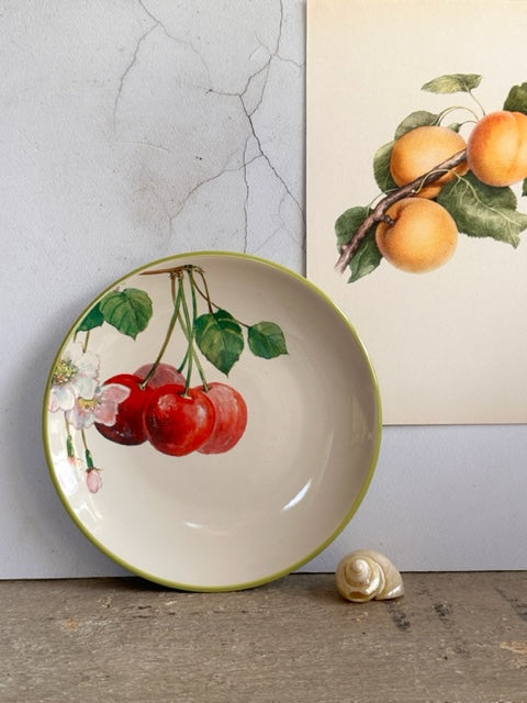 Vintage Fruit Plate, Cherry Side Plate, Hanging Wall Plate, Arthur Wood Decorative Ceramic Plate, Gallery Wall Decor, Colourful, Home Decor