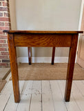Vintage Mid Century Two Drawer Desk, Teachers Desk