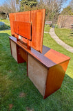 Mid Century Stag Cantata Dressing Table, Retro Bedroom Furniture, With Triple Mirror, Teak Furniture, Desk, Mid Century Modern