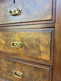 Antique Georgian Burr Walnut Chest Of Drawers | Walnut Chest | English Country Furniture