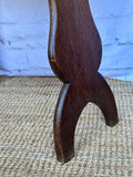 Antique Oak Lamp Table | Occasional Table | Wooden Primitive Stool
