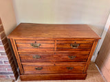 Antique Mahogany Chest Of Drawers, Bedroom Furniture, Hall Console, Living Room, Sofa Console, Cottagecore, English Country Home Decor