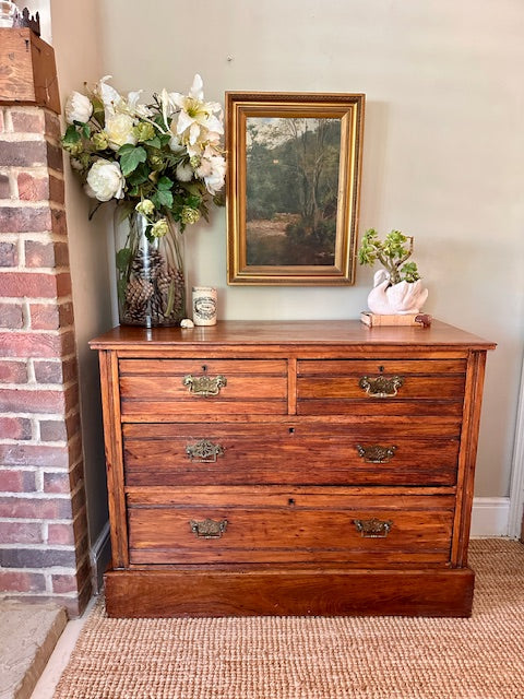 Antique Mahogany Chest Of Drawers, Bedroom Furniture, Hall Console, Living Room, Sofa Console, Cottagecore, English Country Home Decor