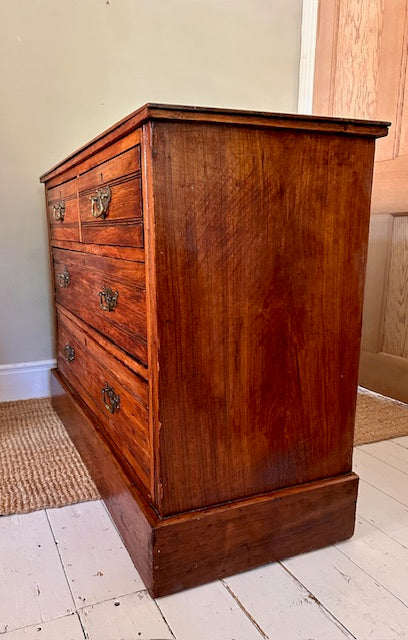 Antique Mahogany Chest Of Drawers, Bedroom Furniture, Hall Console, Living Room, Sofa Console, Cottagecore, English Country Home Decor