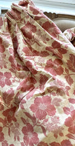 2 Pairs Of Vintage Handmade Pink Floral Curtains, Pinch Pleat, Lined, Pre Owned, English Cottage Decor, Chintz