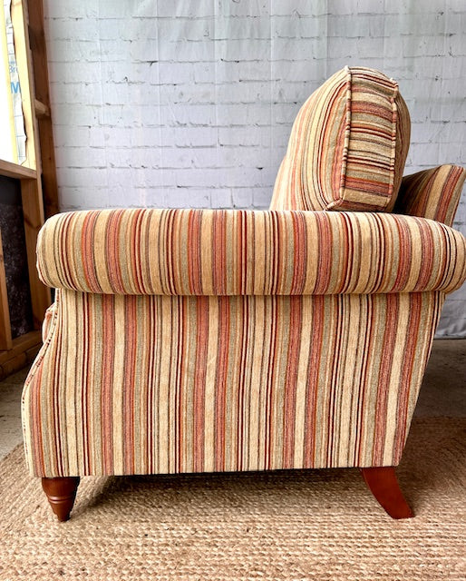 Vintage Parker Knoll Sofa Burghley 2 Seater Stripe, Lounge Furniture, Laura Ashley Style, English Country, Traditional Furniture, Cottagecore Decor