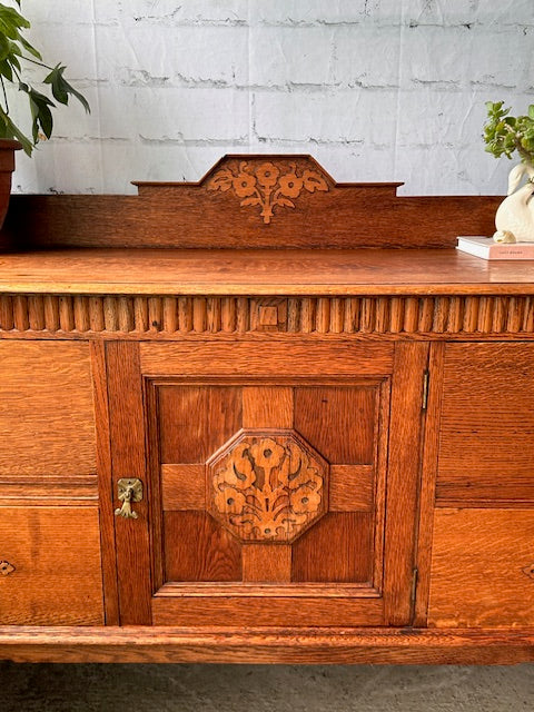 Vintage Wooden Sideboard, Wooden Dresser, Drinks Cabinet, Dining Room Buffet, Cottagecore Decor, Vanity Unit, Entryway