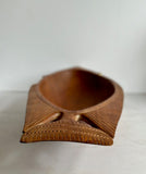 Vintage Hand Carved Large Wooden Fish Bowl, Fruit Bowl, Display, Wooden Tribal Bowl, Key Dish, Coffee Table Decor, Rustic Home Decor,