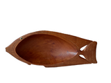 Vintage Hand Carved Large Wooden Fish Bowl, Fruit Bowl, Display, Wooden Tribal Bowl, Key Dish, Coffee Table Decor, Rustic Home Decor,